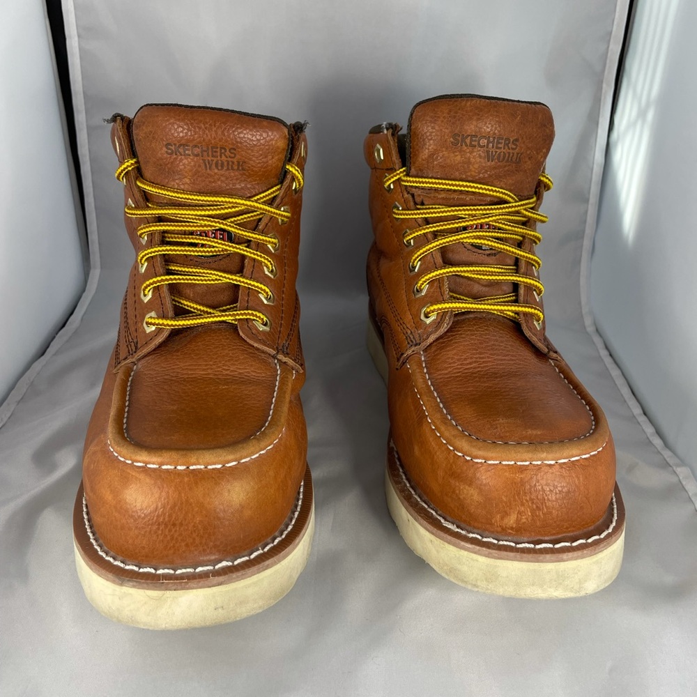Steel toe work boots from Sketchers